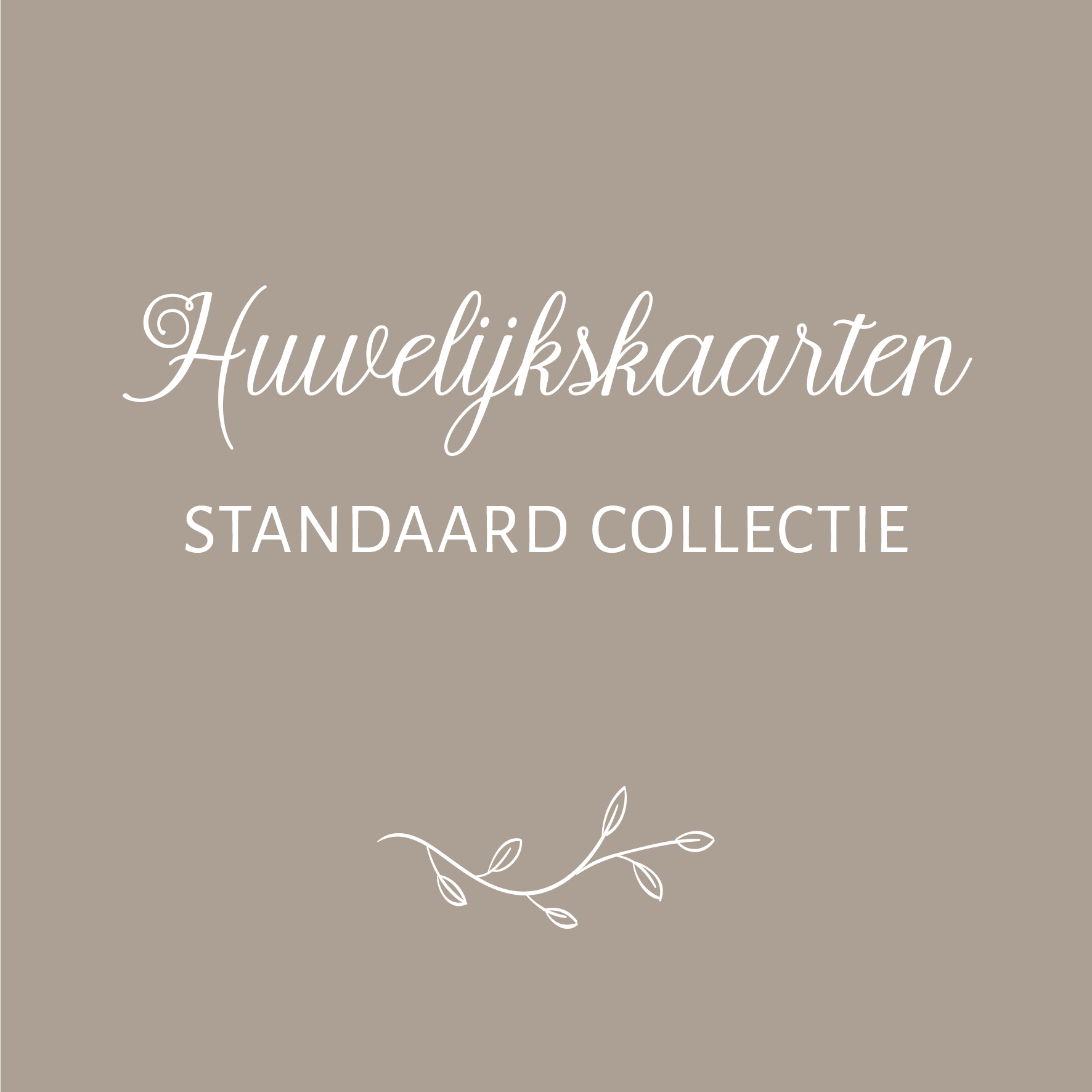 Huwelijkskaarten standaard collectie