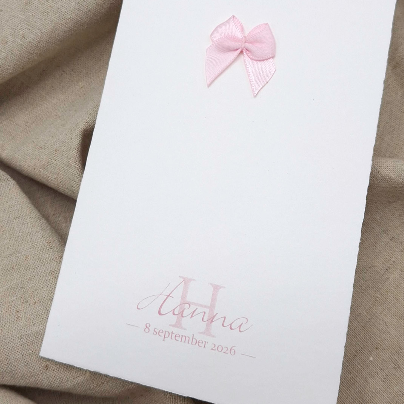 Roze strikje