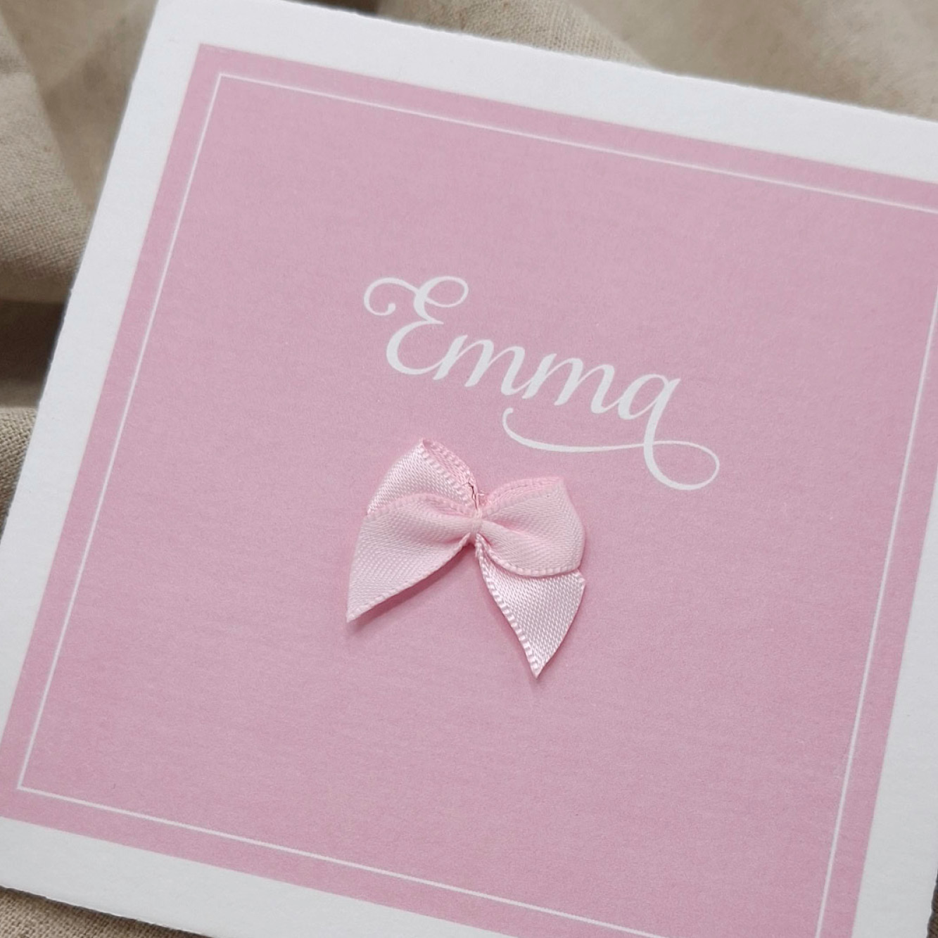 Roze strikje
